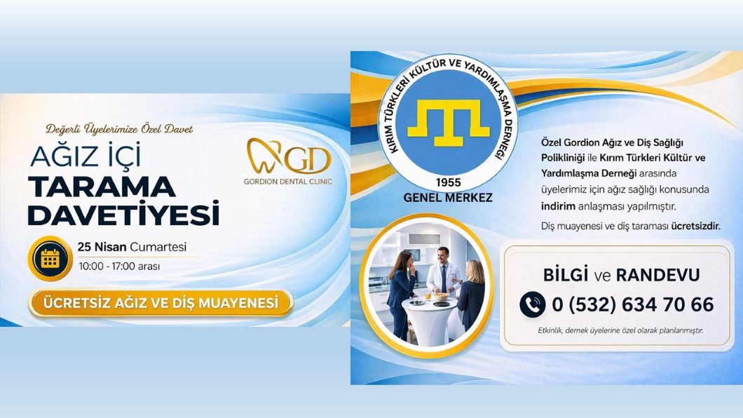 Derneğimiz Üyelerine Ücretsiz Diş Taraması