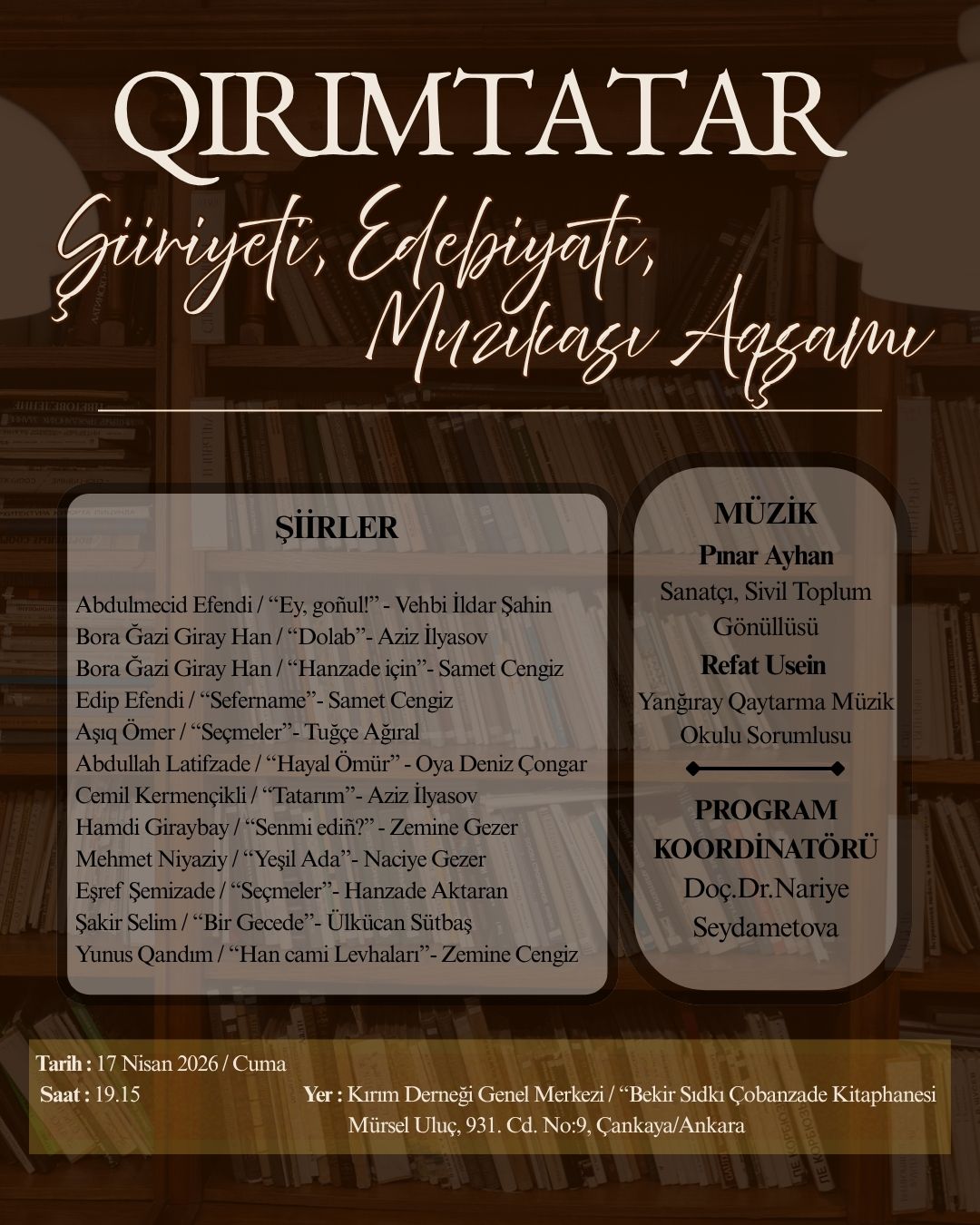 Qırımtatar Şiir Akşamı 5